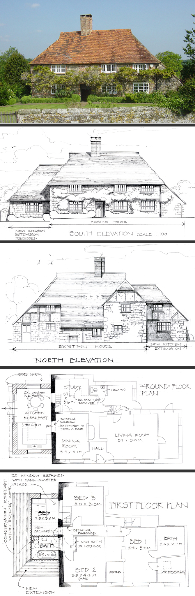 Extension to farm house in Pulborough